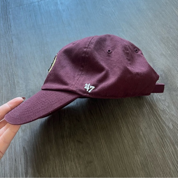 Forty Seven Brand Harvard Crimson Hat Cap Clean Up Adjustable Men's One Size - Picture 6 of 8